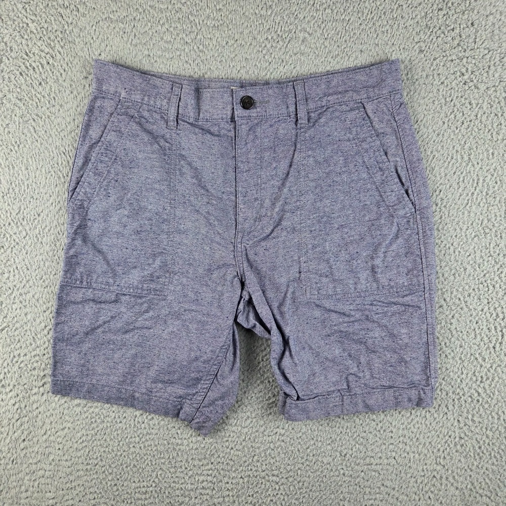 Taylor Stitch Shorts Mens 34 (32x9) Blue Gray Outdoors Preppy Chino